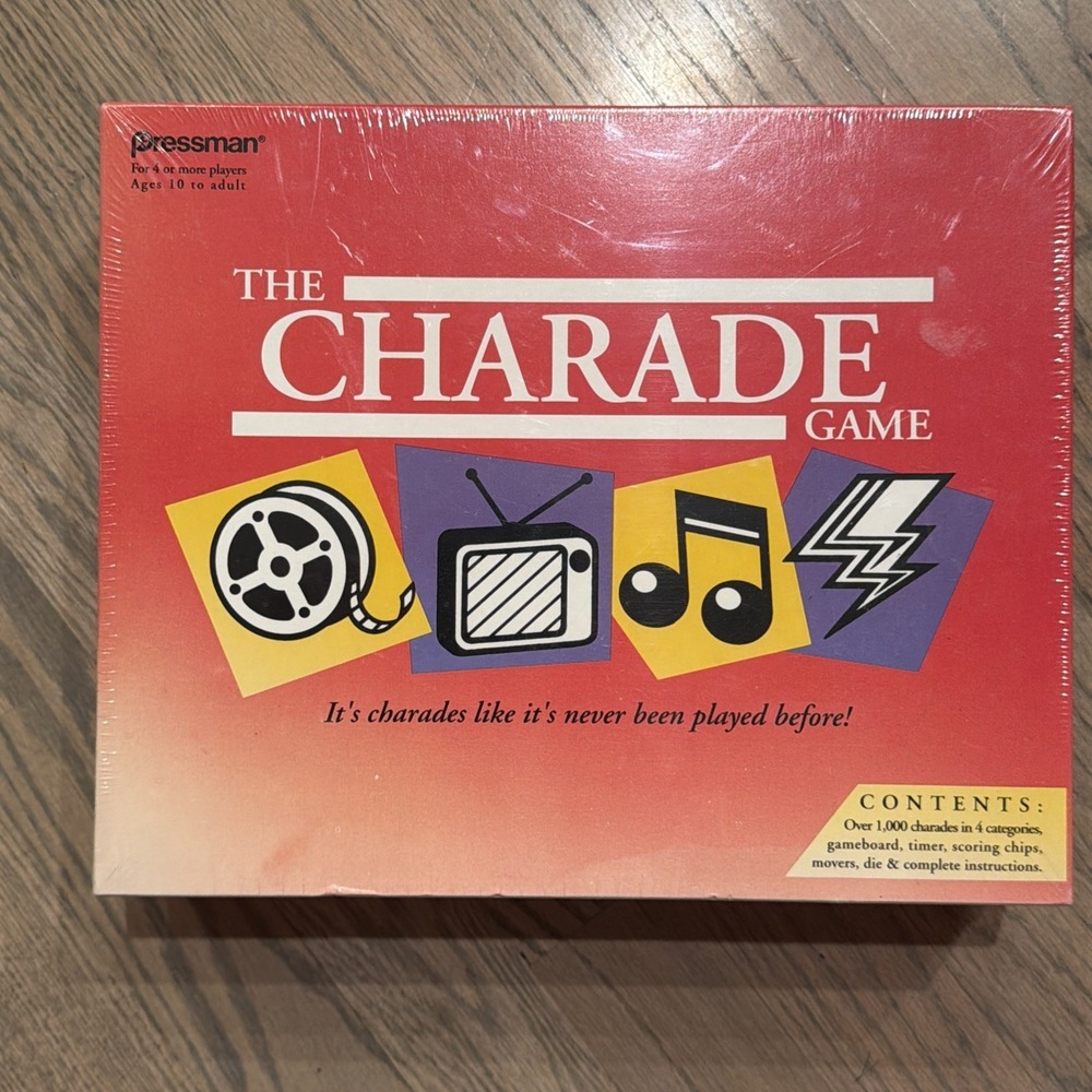 Vintage The Charade Game by‎ Pressman - 1992 Brand NEW Sealed